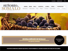 Tablet Screenshot of bodegasomalo.com